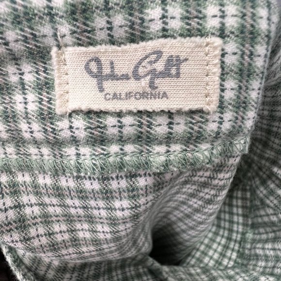 John Galt Brandy Melville Plaid Wrap Mini Skirt sz S Green White Buckle Closure - Picture 4 of 4